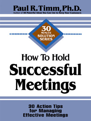cover image of How to Hold Successful Meetings
